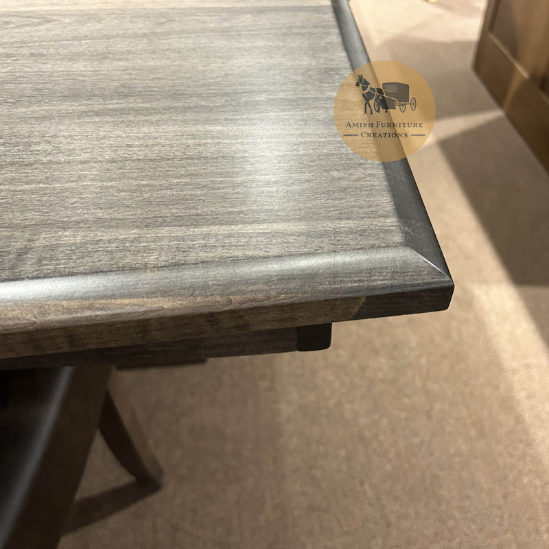 Clearance Amish made Brooklyn Leg Table top edge detail - Oak For Less® Furniture