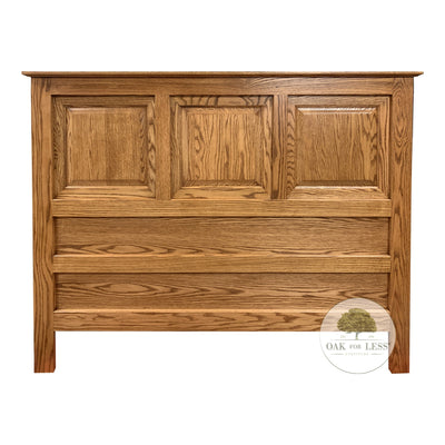 OD-O-T471 Traditional Oak Panel Headboard - Oak For Less® Furniture