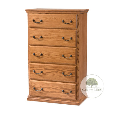 OD-O-T441 Traditional Oak 5 Drawer Chest - Oak For Less® Furniture