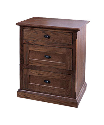 FD-3035M - Mission Oak 3 Drawer Nightstand - Oak For Less® Furniture