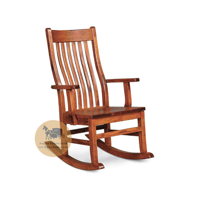 Amish made Urbandale II Arm Rocker - Oak - Oak For Less® Furniture