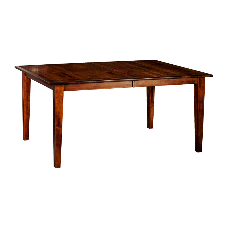 Amish made Classic 4 Leg Table in Solid Brown Maple - Oak For Less® Furniture