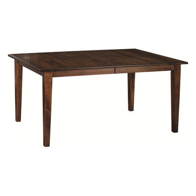 Amish made Classic 4 Leg Table in Solid Brown Maple - Oak For Less® Furniture