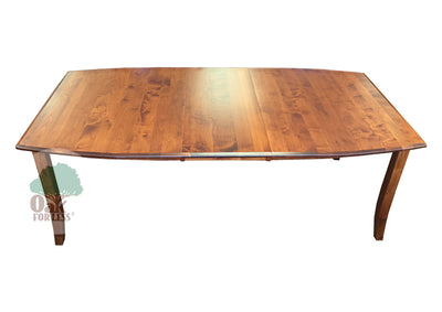 Amish made Hatfield Table in Solid Brown Maple - top view - Oak For Less® Furniture