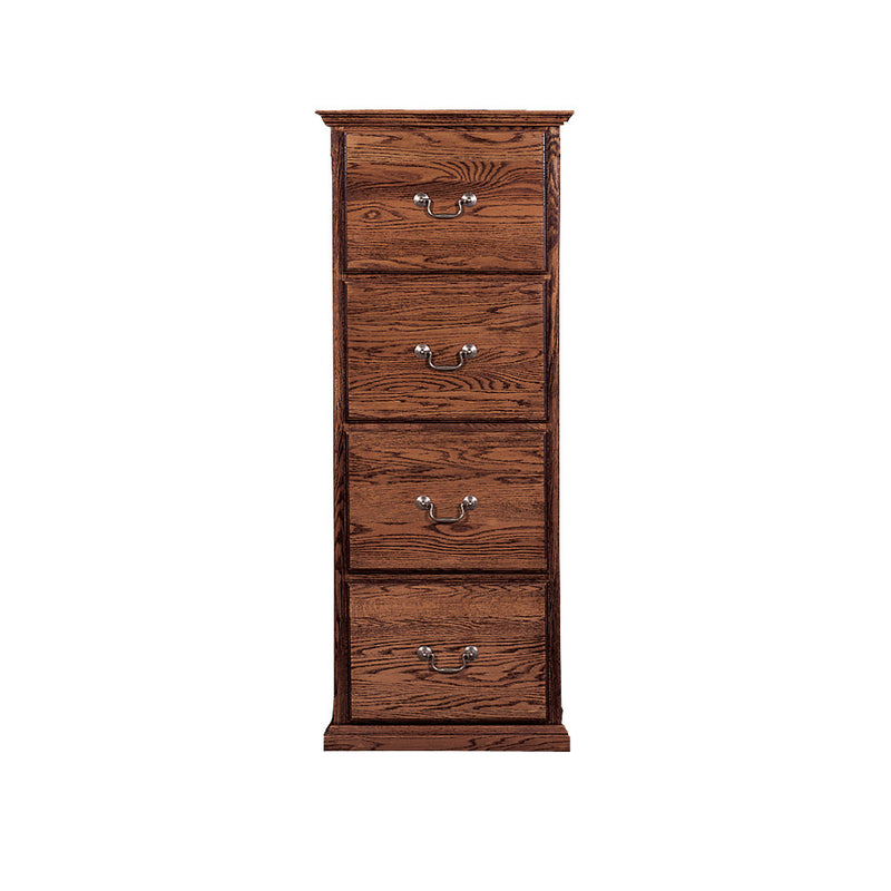 FD-1034T - Traditional Oak 4 Drawer Letter-Legal Size File - Oak For Less® Furniture