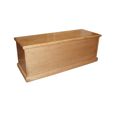 FD-3054 - Contemporary Oak Blanket Chest - closed- Oak For Less® Furniture