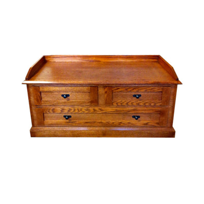 FD-3054M - Mission Oak Blanket Chest - closed - Oak For Less® Furniture