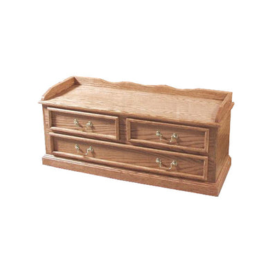 FD-3054T - Traditional Oak Blanket Chest - fd-golden finish - Oak For Less® Furniture