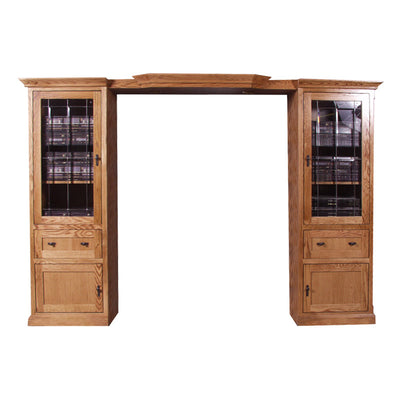 FD-4174M - Mission Oak 3 Piece Entertainment Wall Unit - Oak For Less® Furniture