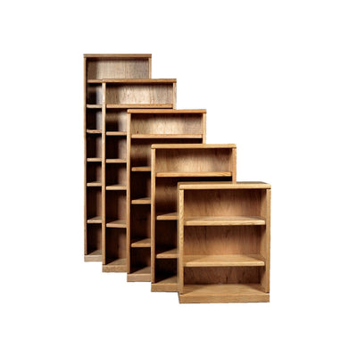 FD Contemporary Oak Bookcases 24" wide in different heights - Oak For Less® Furniture