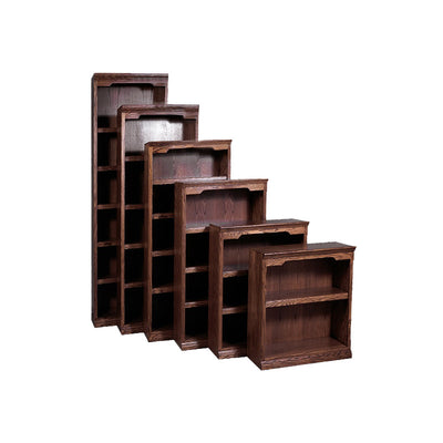 FD Traditional Oak Bookcases 24" wide in different heights - Oak For Less® Furniture