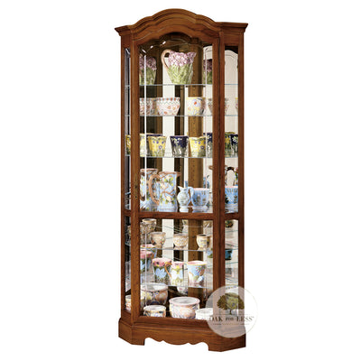 HM-680-250 - Jamestown II Corner Curio - Oak For Less® Furniture