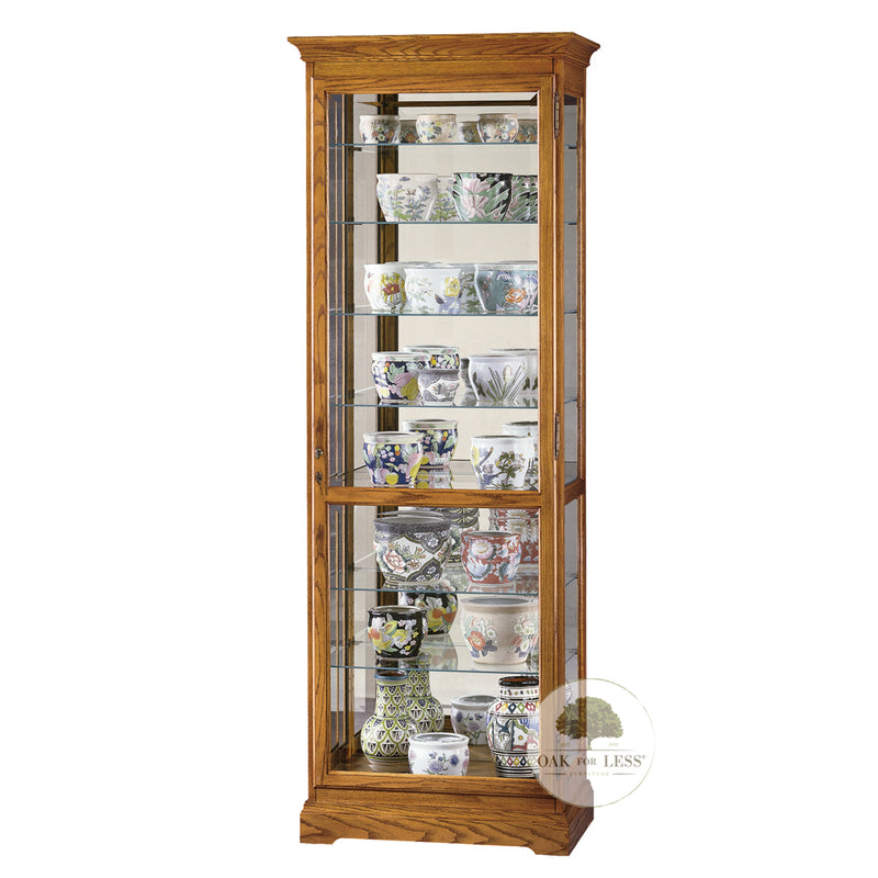 HM-680-288 - Chesterfield II Curio - Oak For Less® Furniture