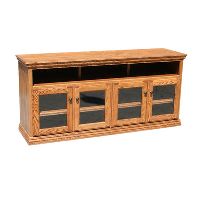 OD-O-T6330-16.75-CN4 - Traditional Oak 65" TV Stand - Oak For Less® Furniture