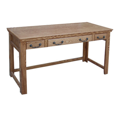 OD-O-T355 - Traditional Oak 52" Lap Top Writing Table Desk - Oak For Less® Furniture