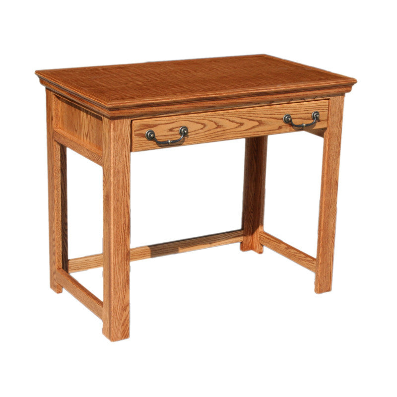 OD-O-T370 - Traditional Oak 36" Lap Top Writing Table Desk - Oak For Less® Furniture