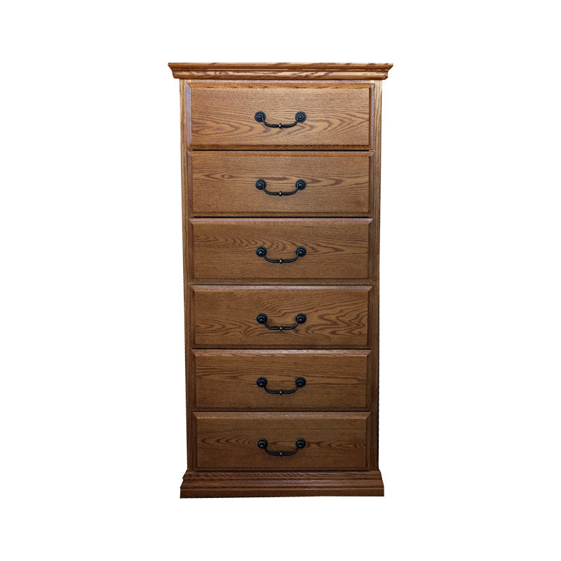 OD-O-T455 - Traditional Oak 6 Drawer Lingerie Chest - Oak For Less® Furniture