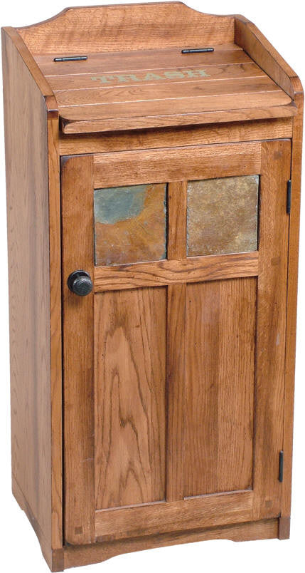 SD-2110RO - Sedona Rustic Trash Container - Oak For Less® Furniture