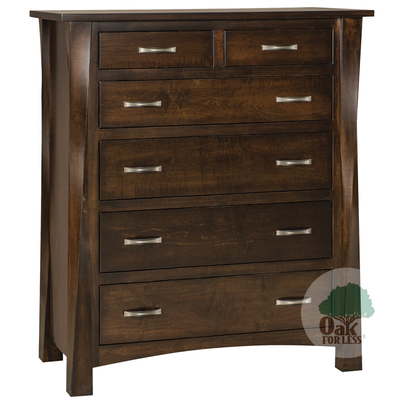 Amish made Lake Tahoe 6 Drawer Chest - Oak For Less® Furniture