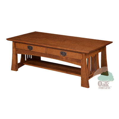 TM-1720 Arts & Crafts Coffee Table | Oak For Less ®