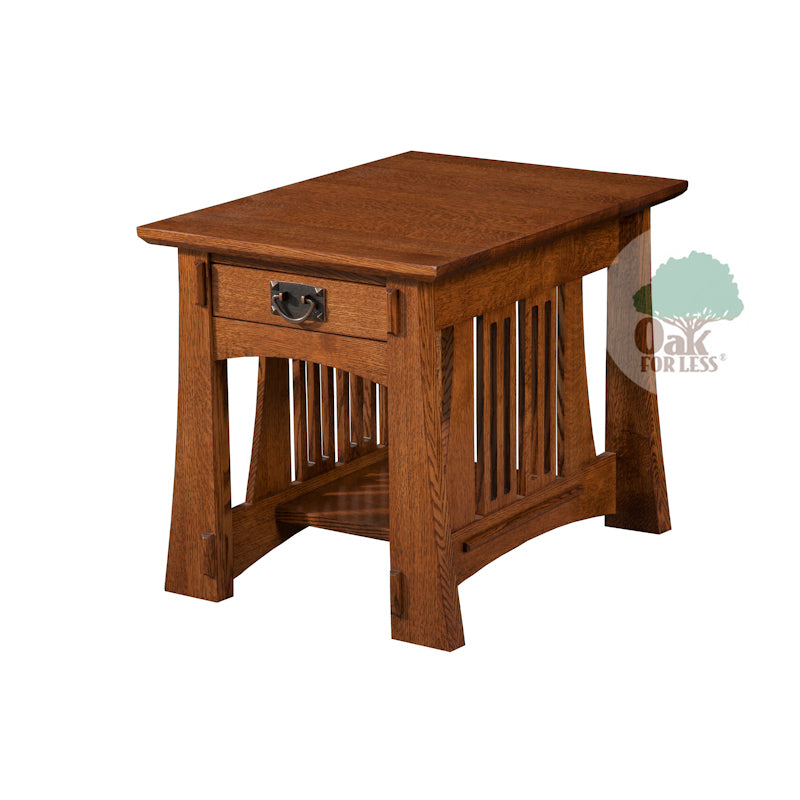 TM-1721 Arts & Crafts End Table | Oak For Less ®