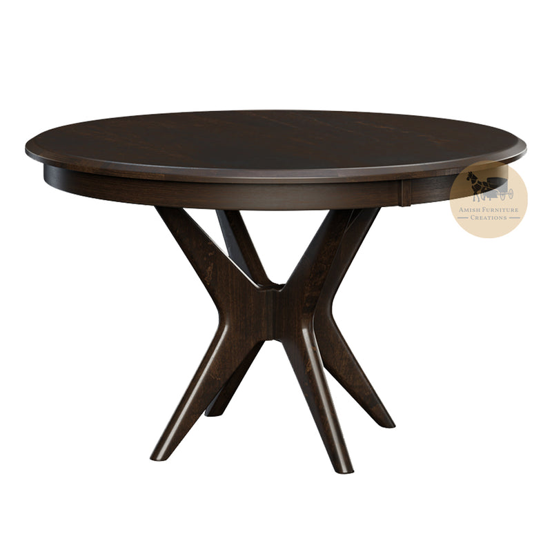 Amish made West Newton Round Pedestal Table - Oak For Less® Furniture / Amish Furniture Creations ™